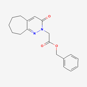 benzyl (3-oxo-3,5,6,7,8,9-hexahydro-2H-cyclohepta[c]pyridazin-2-yl)acetate