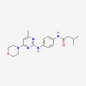 3-methyl-N-(4-((4-methyl-6-morpholinopyrimidin-2-yl)amino)phenyl)butanamide