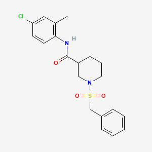 1-(benzylsulfonyl)-N-(4-chloro-2-methylphenyl)piperidine-3-carboxamide