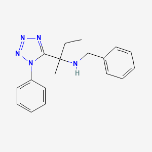 N-benzyl-2-(1-phenyl-1H-tetrazol-5-yl)butan-2-amine