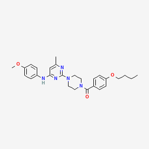 2-[4-(4-butoxybenzoyl)piperazin-1-yl]-N-(4-methoxyphenyl)-6-methylpyrimidin-4-amine