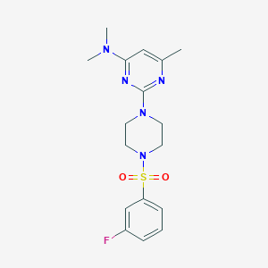 2-[4-(3-Fluorobenzenesulfonyl)piperazin-1-YL]-N,N,6-trimethylpyrimidin-4-amine