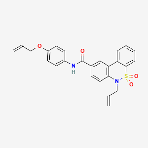 6-allyl-N-[4-(allyloxy)phenyl]-6H-dibenzo[c,e][1,2]thiazine-9-carboxamide 5,5-dioxide