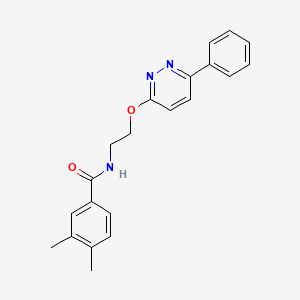 3,4-dimethyl-N-{2-[(6-phenylpyridazin-3-yl)oxy]ethyl}benzamide