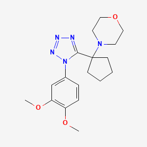 4-{1-[1-(3,4-dimethoxyphenyl)-1H-tetrazol-5-yl]cyclopentyl}morpholine