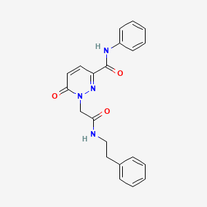 6-oxo-1-(2-oxo-2-(phenethylamino)ethyl)-N-phenyl-1,6-dihydropyridazine-3-carboxamide