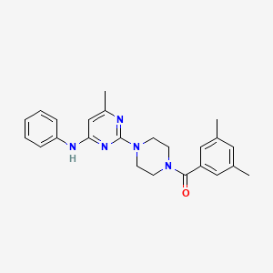 2-[4-(3,5-dimethylbenzoyl)piperazin-1-yl]-6-methyl-N-phenylpyrimidin-4-amine