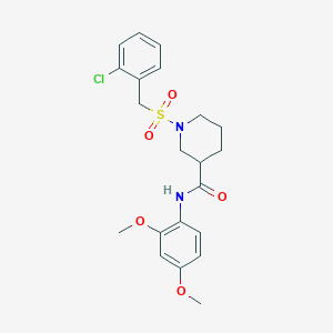 1-[(2-chlorobenzyl)sulfonyl]-N-(2,4-dimethoxyphenyl)piperidine-3-carboxamide