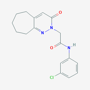 N-(3-chlorophenyl)-2-(3-oxo-3,5,6,7,8,9-hexahydro-2H-cyclohepta[c]pyridazin-2-yl)acetamide