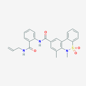 N-[2-(Allylcarbamoyl)phenyl]-6,7-dimethyl-6H-dibenzo[C,E][1,2]thiazine-9-carboxamide 5,5-dioxide