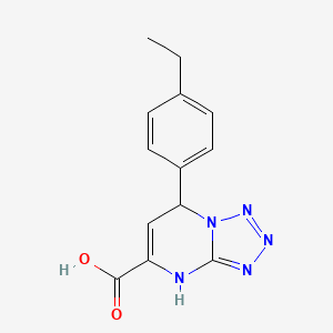 molecular formula C13H13N5O2 B11241996 7-(4-Ethylphenyl)-4,7-dihydrotetrazolo[1,5-a]pyrimidine-5-carboxylic acid 