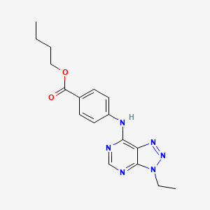 Butyl 4-({3-ethyl-3H-[1,2,3]triazolo[4,5-D]pyrimidin-7-YL}amino)benzoate