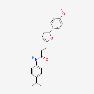 3-[5-(4-methoxyphenyl)furan-2-yl]-N-[4-(propan-2-yl)phenyl]propanamide