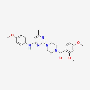 2-[4-(2,4-dimethoxybenzoyl)piperazin-1-yl]-N-(4-methoxyphenyl)-6-methylpyrimidin-4-amine