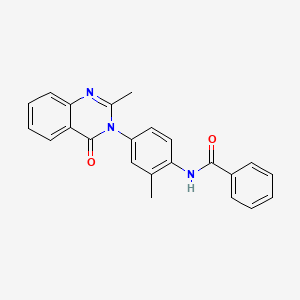 N-(2-methyl-4-(2-methyl-4-oxoquinazolin-3(4H)-yl)phenyl)benzamide