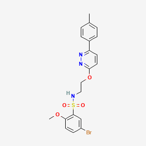 5-bromo-2-methoxy-N-(2-((6-(p-tolyl)pyridazin-3-yl)oxy)ethyl)benzenesulfonamide