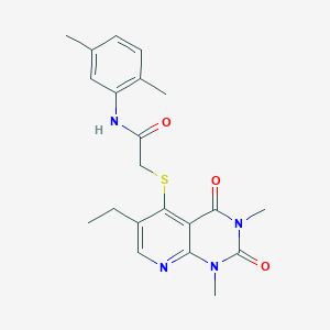 N-(2,5-dimethylphenyl)-2-((6-ethyl-1,3-dimethyl-2,4-dioxo-1,2,3,4-tetrahydropyrido[2,3-d]pyrimidin-5-yl)thio)acetamide