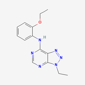 molecular formula C14H16N6O B11242418 N-(2-ethoxyphenyl)-3-ethyl-3H-[1,2,3]triazolo[4,5-d]pyrimidin-7-amine 