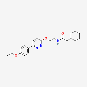 2-cyclohexyl-N-(2-{[6-(4-ethoxyphenyl)pyridazin-3-yl]oxy}ethyl)acetamide