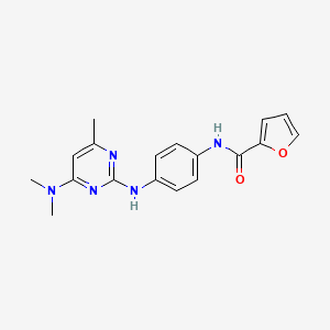 N-(4-{[4-(Dimethylamino)-6-methylpyrimidin-2-YL]amino}phenyl)furan-2-carboxamide