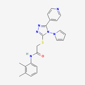 N-(2,3-dimethylphenyl)-2-{[5-(pyridin-4-yl)-4-(1H-pyrrol-1-yl)-4H-1,2,4-triazol-3-yl]sulfanyl}acetamide