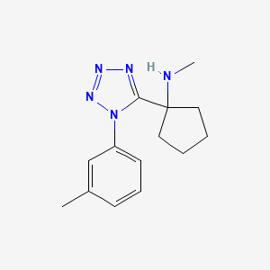 molecular formula C14H19N5 B11242602 N-methyl-1-[1-(3-methylphenyl)-1H-tetrazol-5-yl]cyclopentanamine 