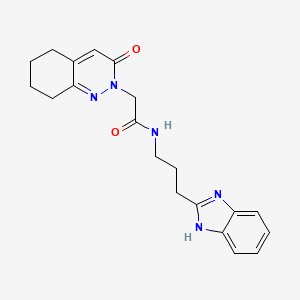 N-[3-(1H-benzimidazol-2-yl)propyl]-2-(3-oxo-5,6,7,8-tetrahydrocinnolin-2(3H)-yl)acetamide