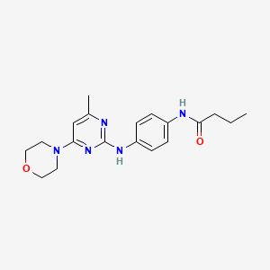 N-(4-((4-methyl-6-morpholinopyrimidin-2-yl)amino)phenyl)butyramide