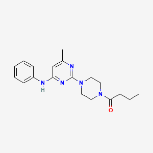 1-{4-[4-Methyl-6-(phenylamino)pyrimidin-2-YL]piperazin-1-YL}butan-1-one