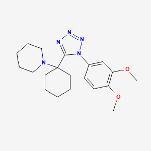 1-{1-[1-(3,4-dimethoxyphenyl)-1H-tetrazol-5-yl]cyclohexyl}piperidine