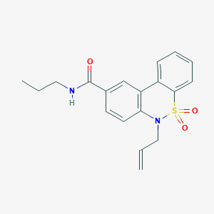 6-Allyl-5,5-dioxo-N~9~-propyl-5,6-dihydro-5lambda~6~-dibenzo[C,E][1,2]thiazine-9-carboxamide