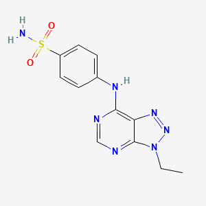 4-((3-ethyl-3H-[1,2,3]triazolo[4,5-d]pyrimidin-7-yl)amino)benzenesulfonamide