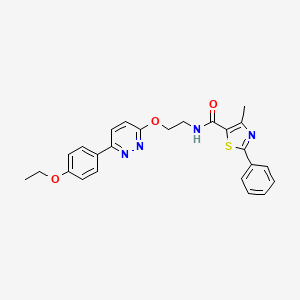 N-(2-{[6-(4-ethoxyphenyl)pyridazin-3-yl]oxy}ethyl)-4-methyl-2-phenyl-1,3-thiazole-5-carboxamide