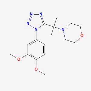 4-{2-[1-(3,4-dimethoxyphenyl)-1H-tetrazol-5-yl]propan-2-yl}morpholine