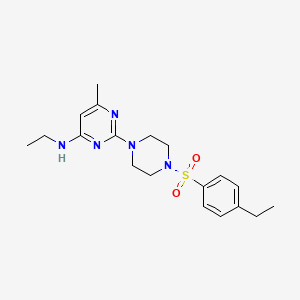 N-Ethyl-2-[4-(4-ethylbenzenesulfonyl)piperazin-1-YL]-6-methylpyrimidin-4-amine