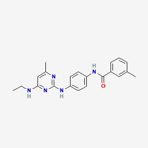 N-(4-{[4-(ethylamino)-6-methylpyrimidin-2-yl]amino}phenyl)-3-methylbenzamide