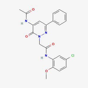 2-[5-(acetylamino)-6-oxo-3-phenylpyridazin-1(6H)-yl]-N-(5-chloro-2-methoxyphenyl)acetamide