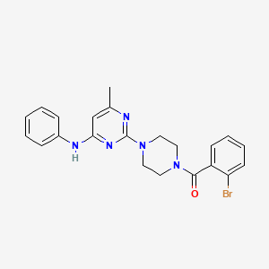 2-[4-(2-bromobenzoyl)piperazin-1-yl]-6-methyl-N-phenylpyrimidin-4-amine