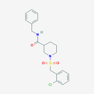 N-benzyl-1-[(2-chlorobenzyl)sulfonyl]piperidine-3-carboxamide