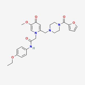 N-(4-ethoxyphenyl)-2-(2-((4-(furan-2-carbonyl)piperazin-1-yl)methyl)-5-methoxy-4-oxopyridin-1(4H)-yl)acetamide