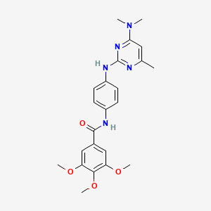 N-(4-{[4-(dimethylamino)-6-methylpyrimidin-2-yl]amino}phenyl)-3,4,5-trimethoxybenzamide