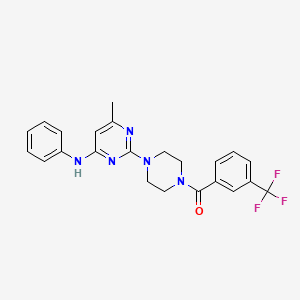 6-methyl-N-phenyl-2-{4-[3-(trifluoromethyl)benzoyl]piperazin-1-yl}pyrimidin-4-amine