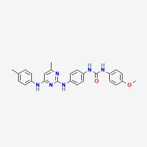 1-(4-Methoxyphenyl)-3-(4-((4-methyl-6-(p-tolylamino)pyrimidin-2-yl)amino)phenyl)urea