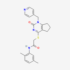 N-(2,5-dimethylphenyl)-2-((2-oxo-1-(pyridin-4-ylmethyl)-2,5,6,7-tetrahydro-1H-cyclopenta[d]pyrimidin-4-yl)thio)acetamide