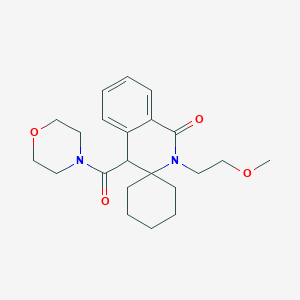 2'-(2-methoxyethyl)-4'-(morpholin-4-ylcarbonyl)-2'H-spiro[cyclohexane-1,3'-isoquinolin]-1'(4'H)-one