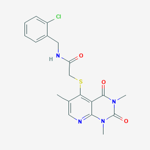 N-(2-chlorobenzyl)-2-((1,3,6-trimethyl-2,4-dioxo-1,2,3,4-tetrahydropyrido[2,3-d]pyrimidin-5-yl)thio)acetamide