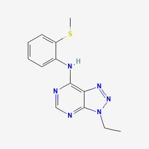 3-ethyl-N-(2-(methylthio)phenyl)-3H-[1,2,3]triazolo[4,5-d]pyrimidin-7-amine