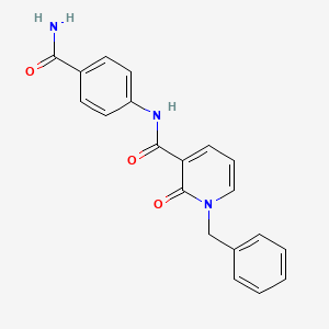 1-benzyl-N-(4-carbamoylphenyl)-2-oxo-1,2-dihydropyridine-3-carboxamide