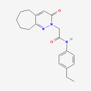 N-(4-ethylphenyl)-2-(3-oxo-3,5,6,7,8,9-hexahydro-2H-cyclohepta[c]pyridazin-2-yl)acetamide