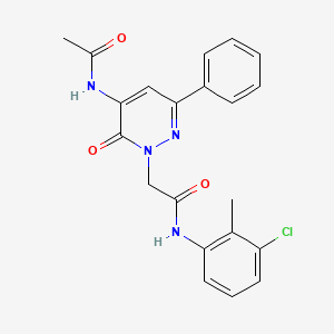 2-[5-(acetylamino)-6-oxo-3-phenylpyridazin-1(6H)-yl]-N-(3-chloro-2-methylphenyl)acetamide